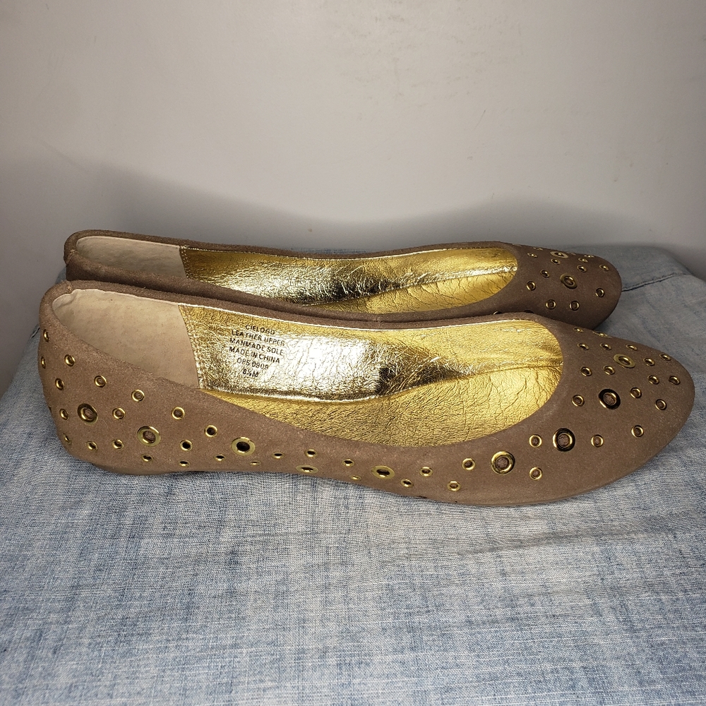 Nine West Cielogd Grommeted Ballet Flats